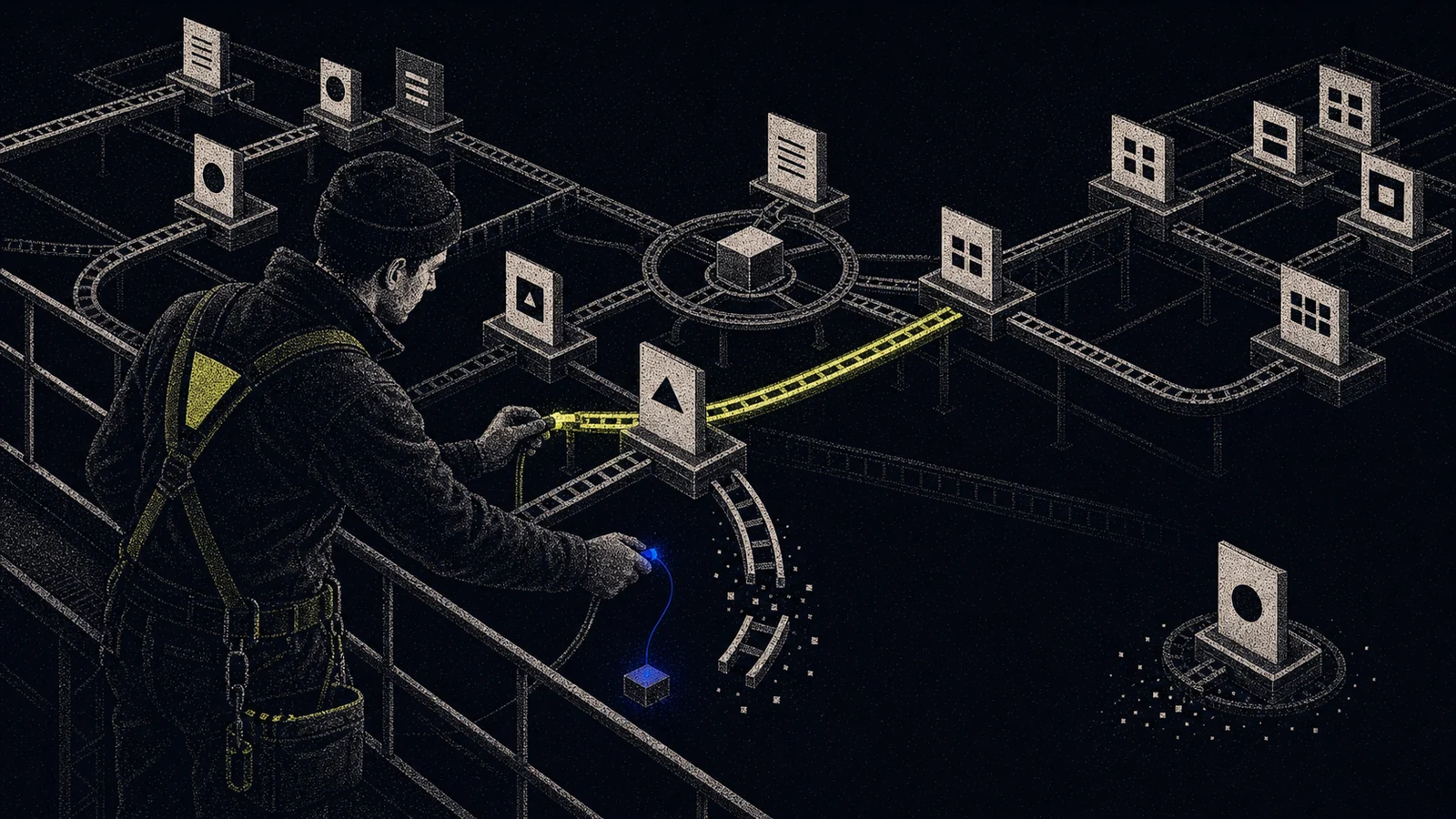 Editorial illustration for Internal linking strategy: the engine behind topical authority