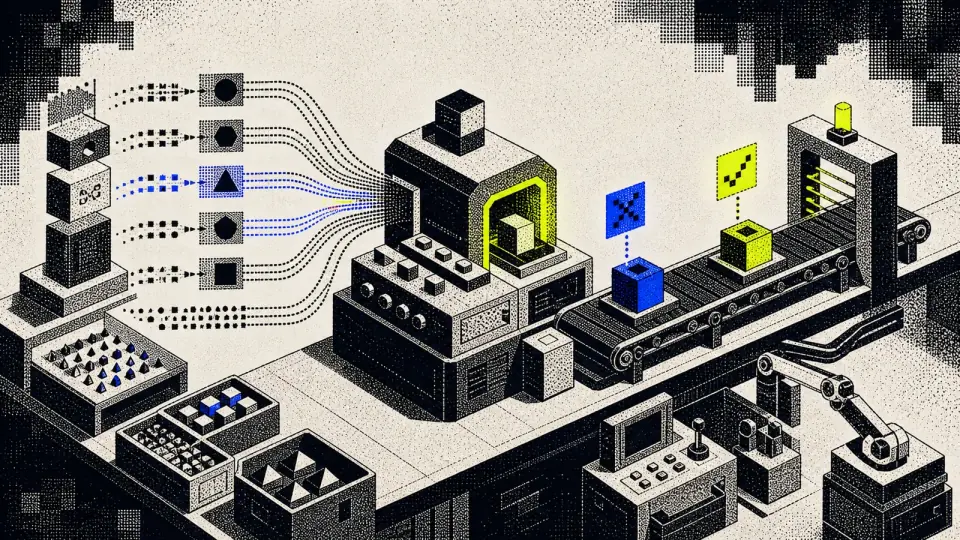 Custom AI builds system illustration